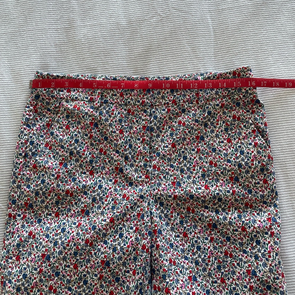 Ann Taylor Loft Riviera Slim Floral Mid Rise Print Ankle Pants 6 EUC - Picture 11 of 16